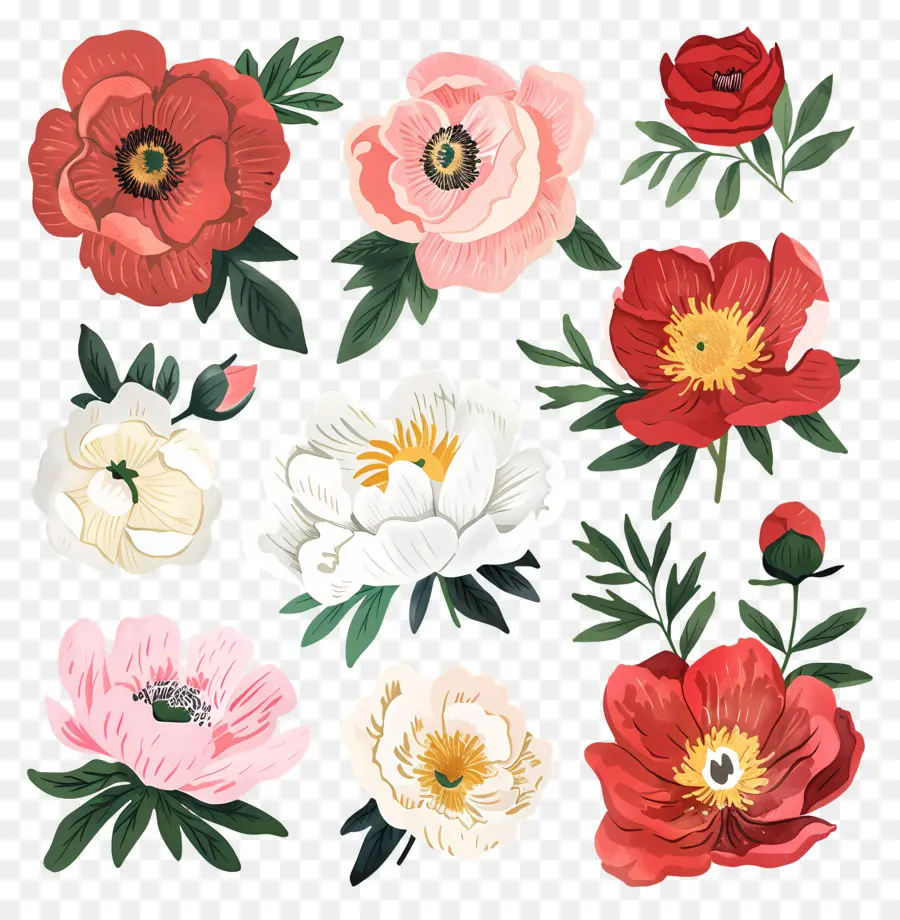 Fleurs De Pivoine，Fleurs PNG