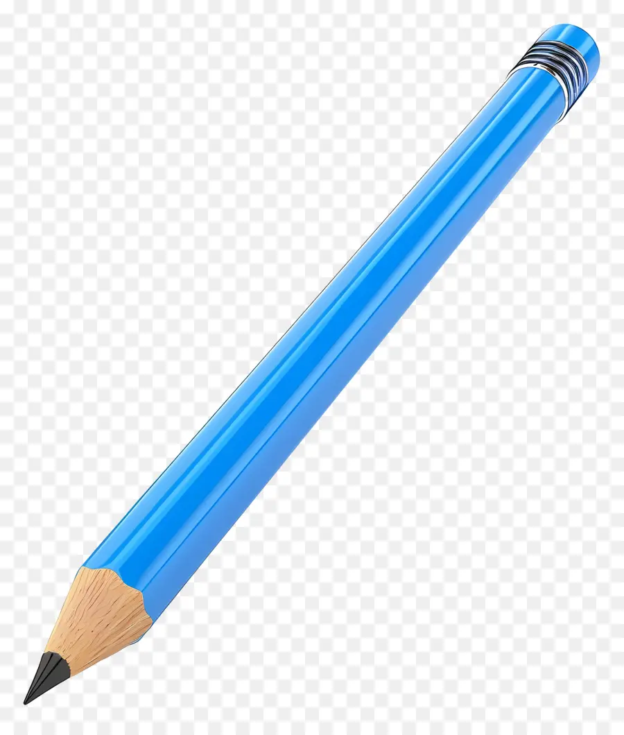 Crayon 3d，Crayon Bleu PNG