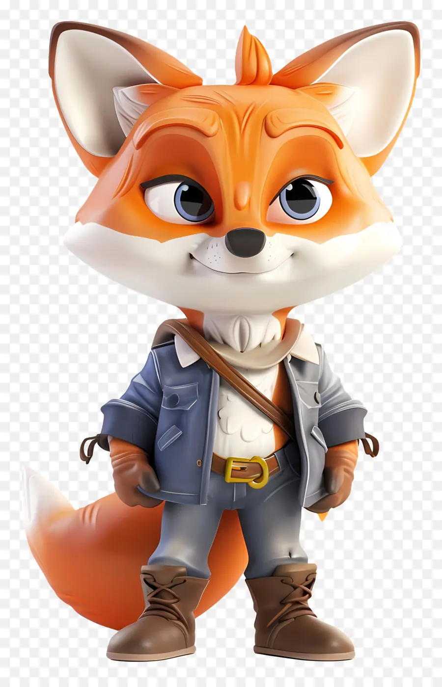 3d Petit Renard，Personnage De Dessin Animé De Fox PNG