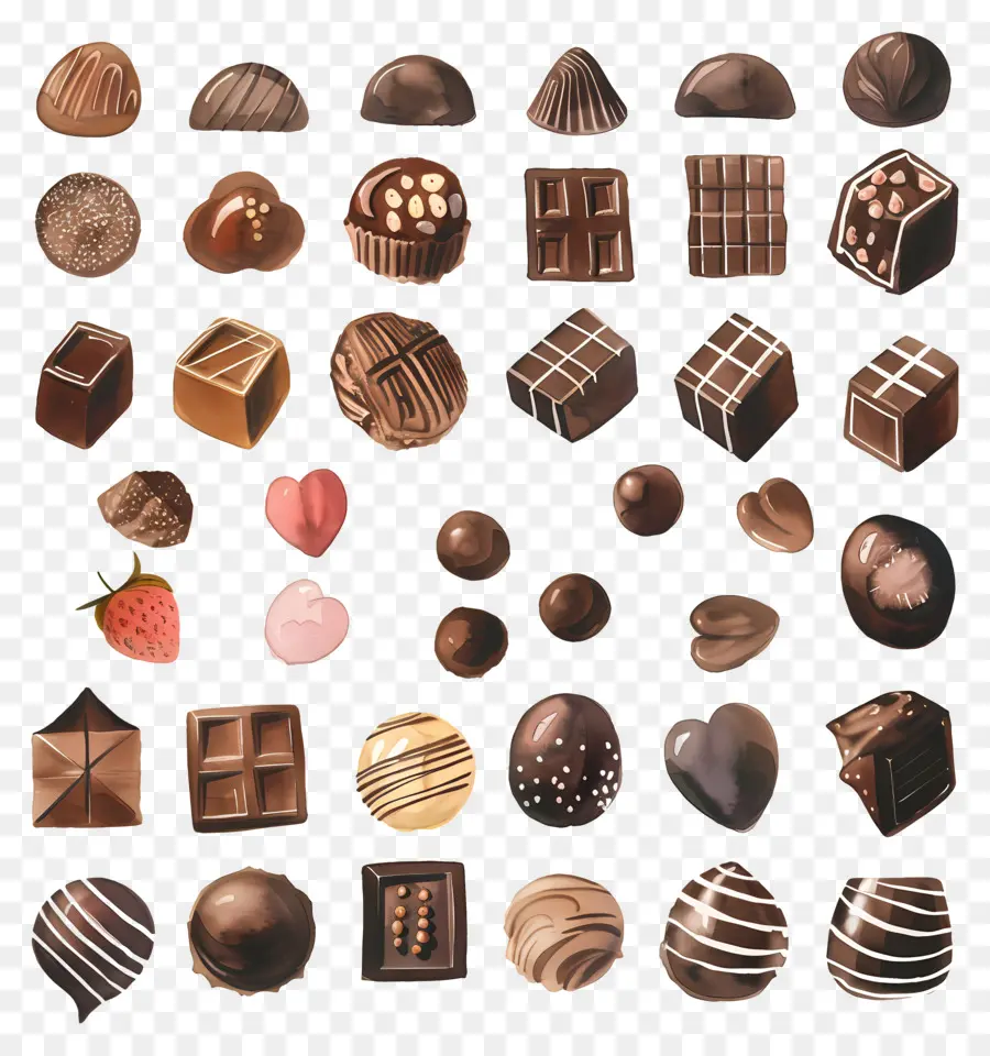 Chocolats，Ganache Au Chocolat PNG