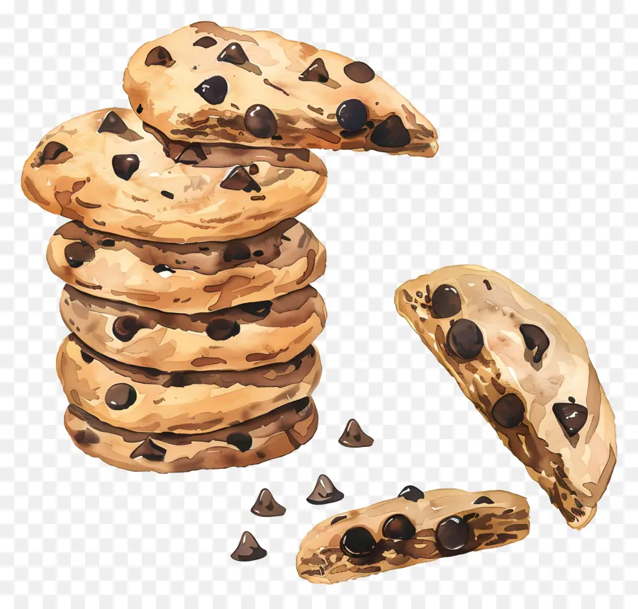 Cookies Aux Pépites De Chocolat，Les Cookies PNG