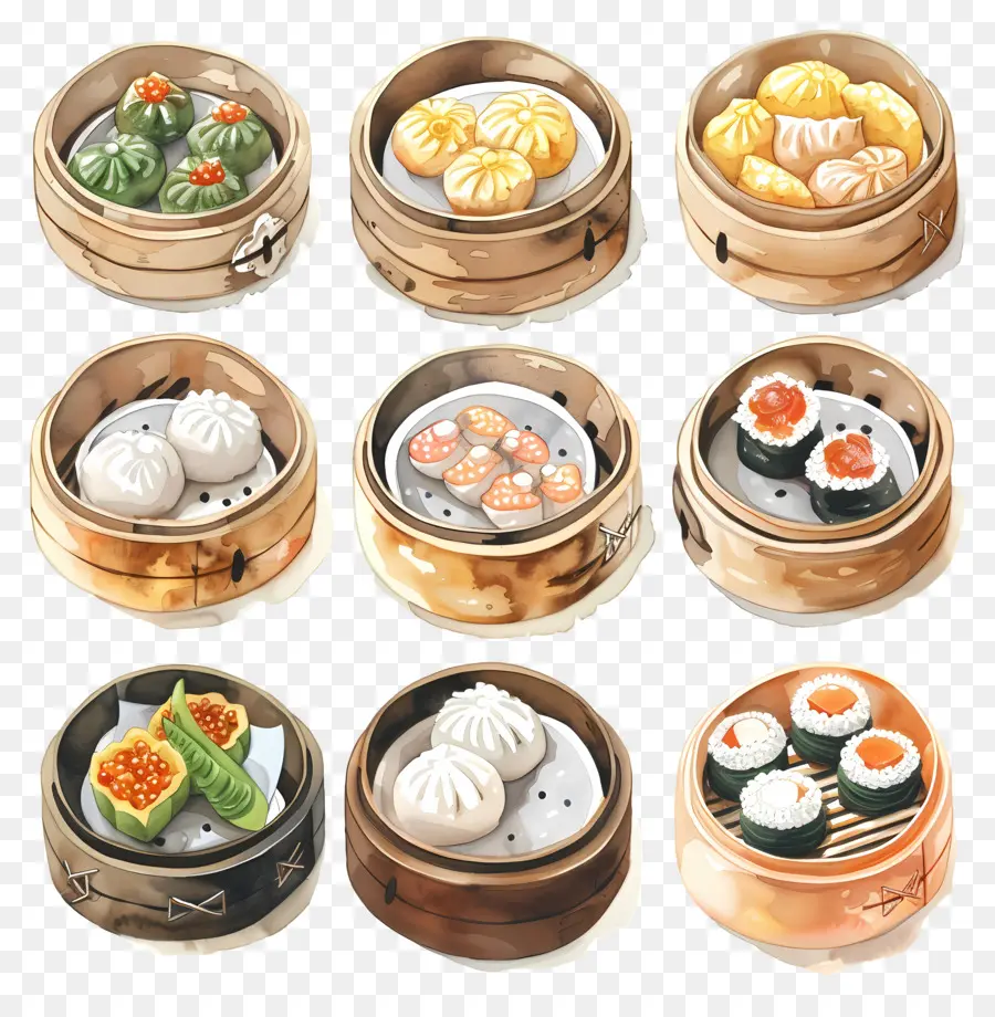 Dim Sum，Boulettes PNG