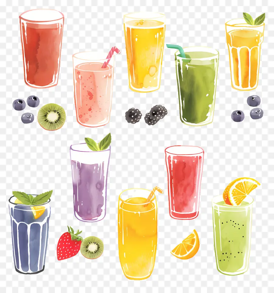 Smoothies，Jus De Fruits PNG