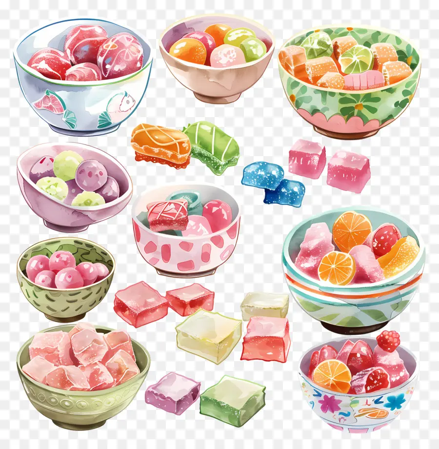 Bol Bonbons，Fruits PNG