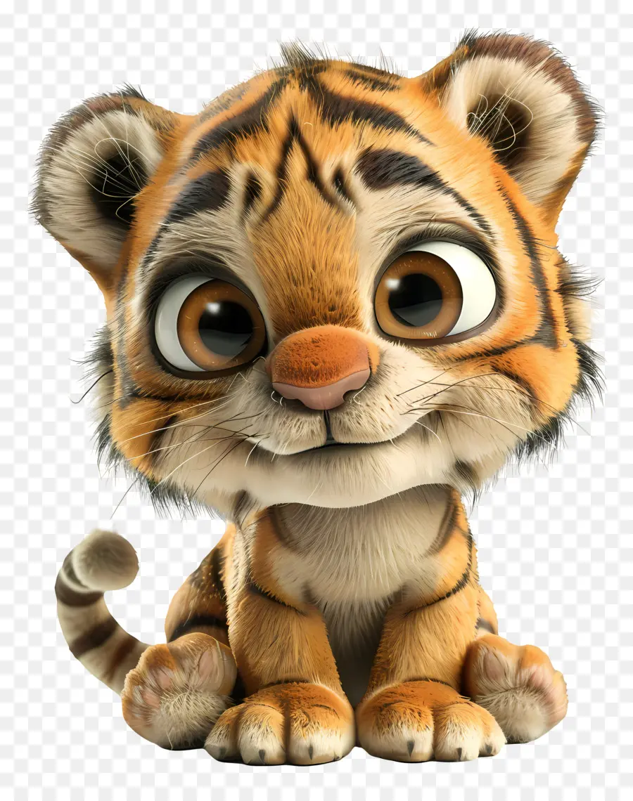 3d Tigre，Bébé Tigre PNG