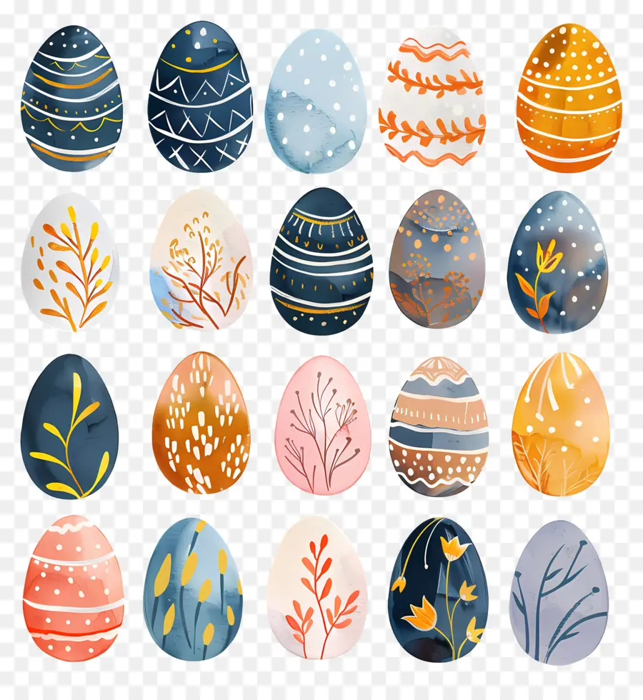 Oeufs De Pâques，Aquarelle Oeufs PNG