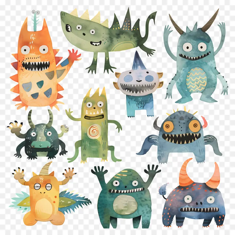 Monstre，Monstres Mignons PNG