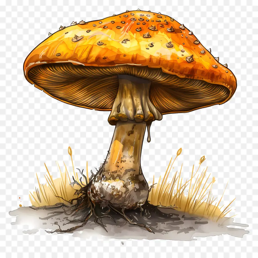 Champignons，Champignon Orange PNG