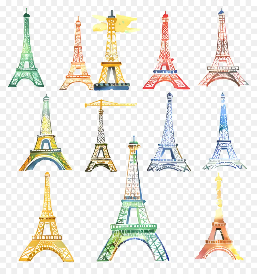 Tour Eiffel，Cartes Postales PNG