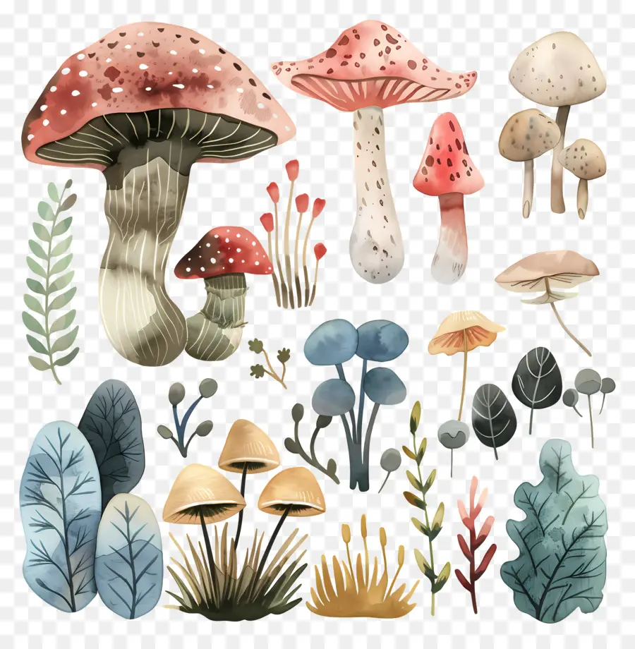 Plante，Champignons PNG