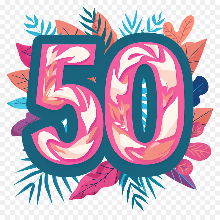 Numéro 50，50e Anniversaire PNG