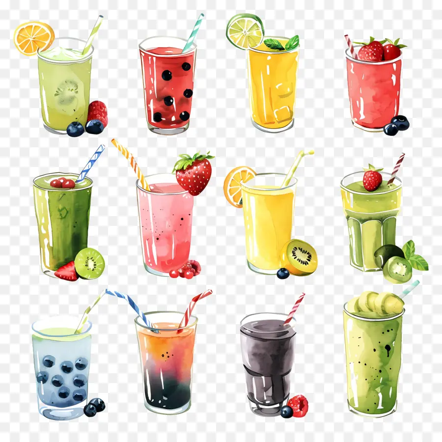 Smoothies，Smoothies Aux Fruits PNG