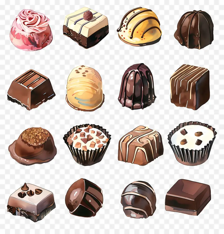 Chocolats，Tasses De Chocolat PNG