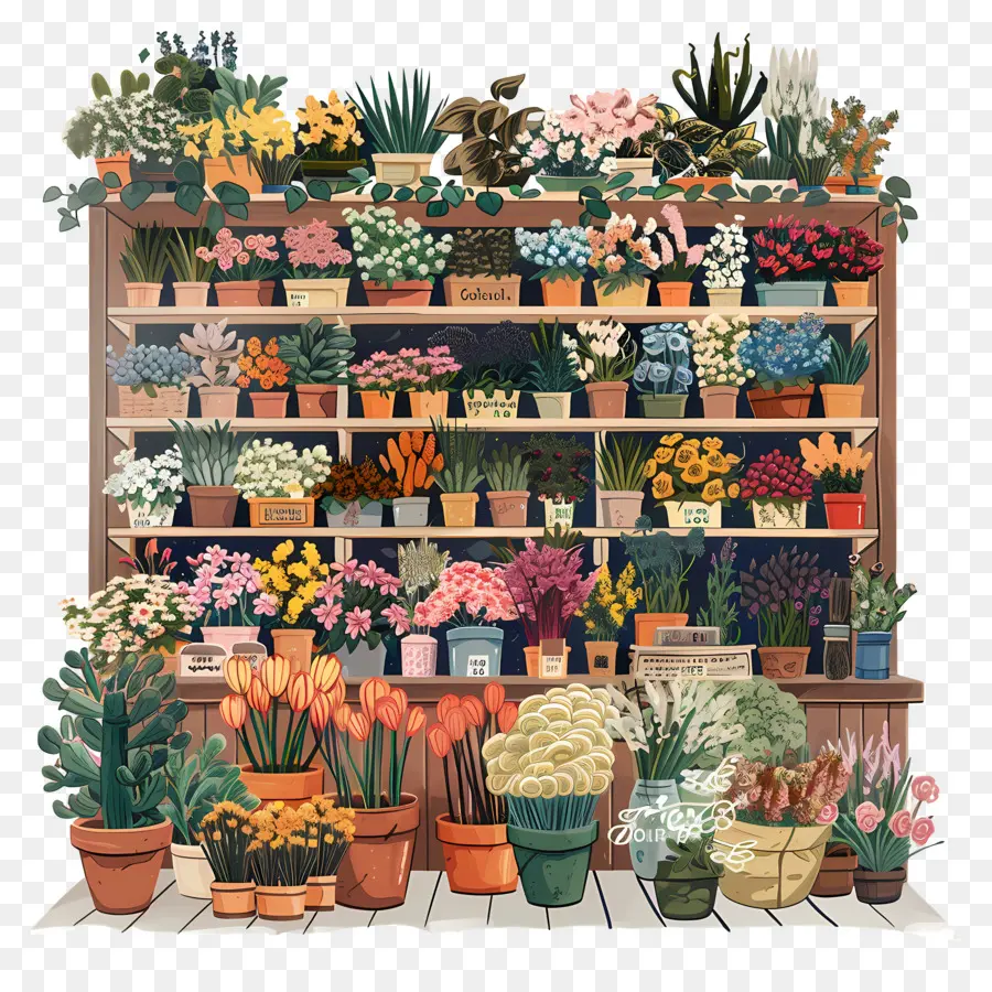 Boutique De Fleurs，Les Plantes En Pot PNG