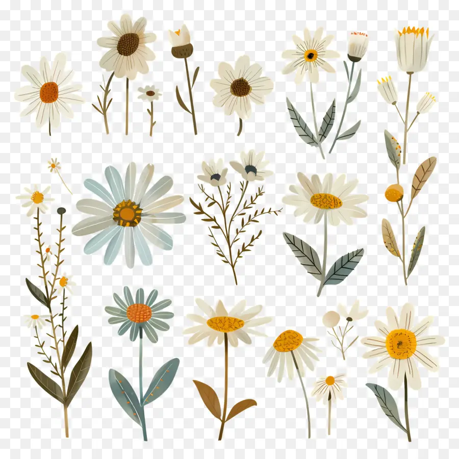 Fleur De Marguerite，Daisy Fleurs PNG