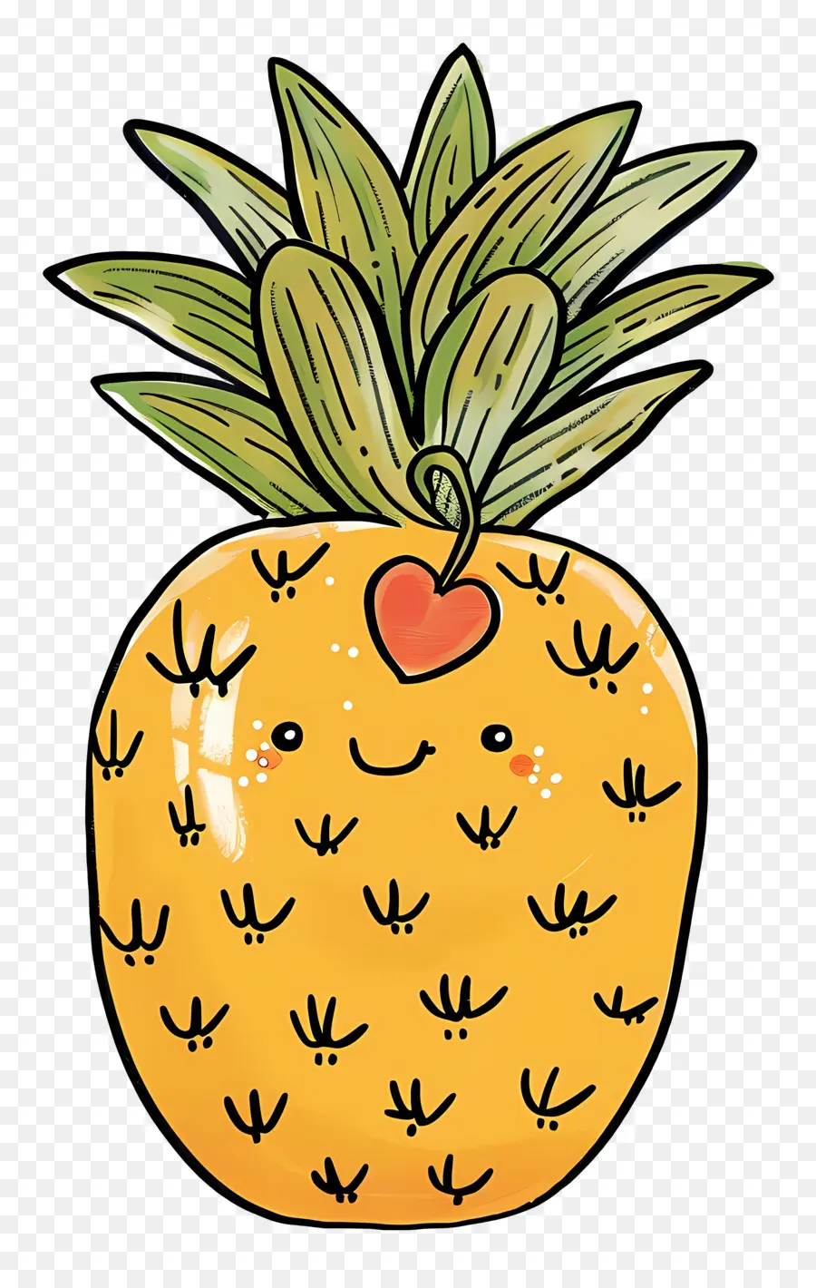 L'ananas，Dessin Animé PNG