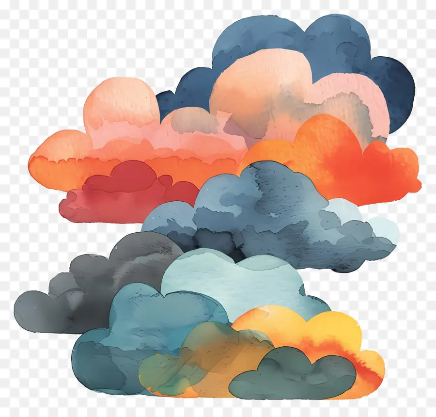 Nuage，Nuage De Peinture PNG