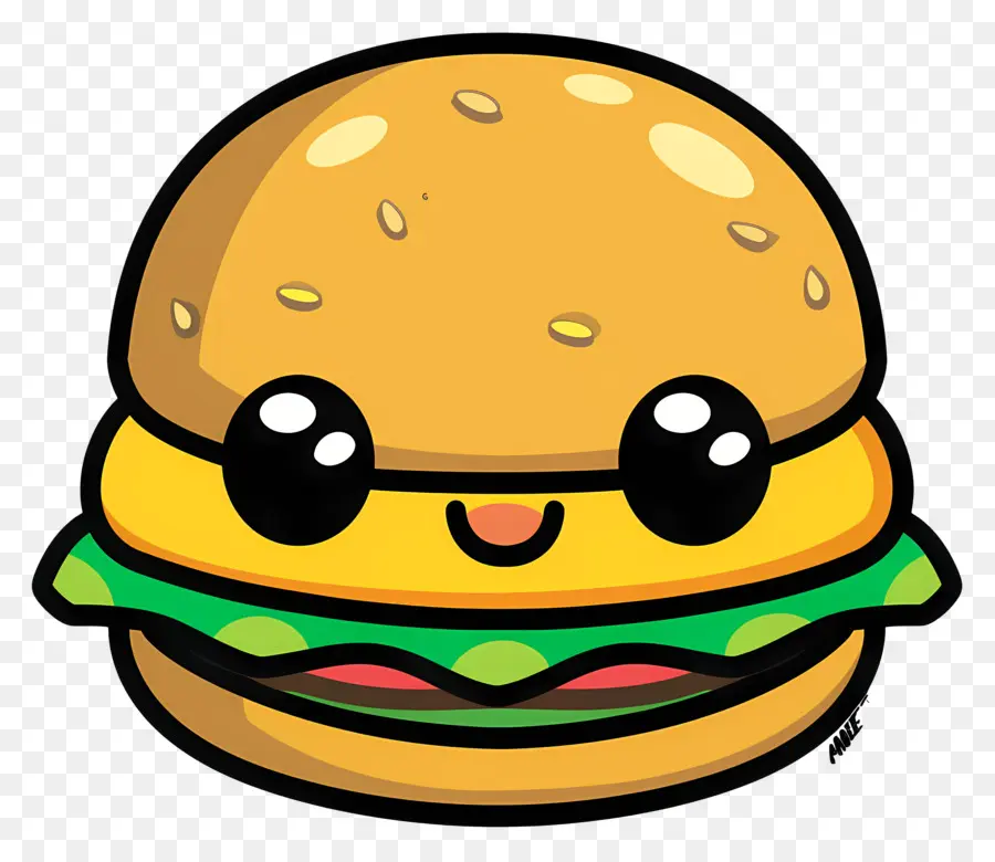 Dessin Animé Hamburger，Hamburger Mignon PNG