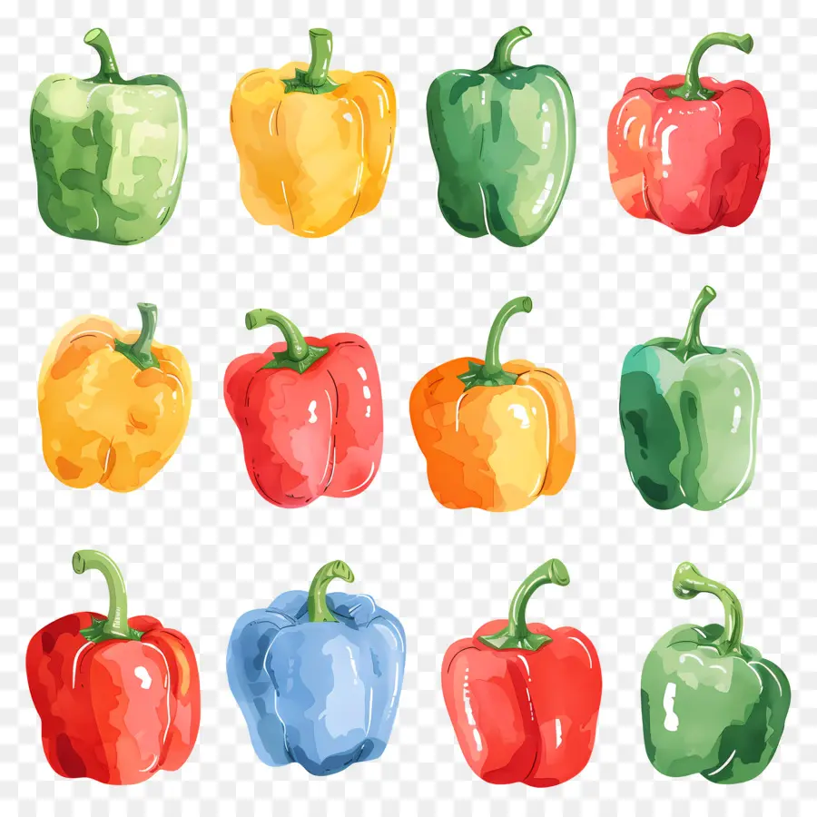 Poivrons，Coloré PNG