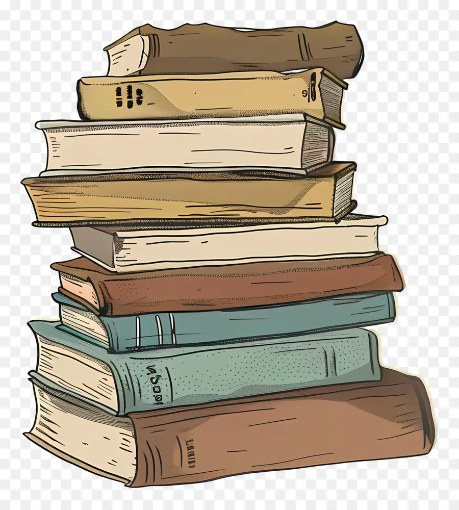 Pile De Livres，Livres Anciens PNG