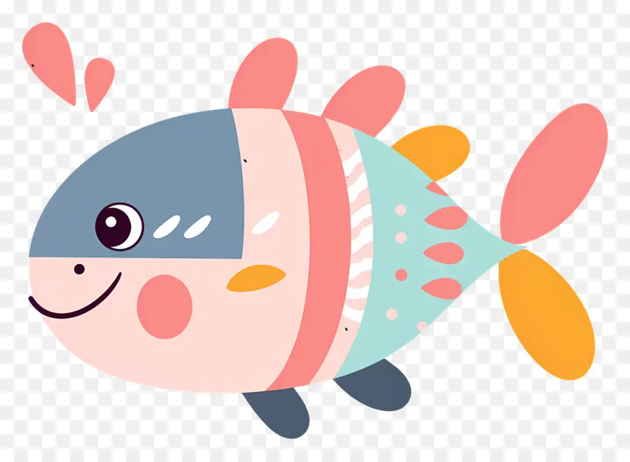 Mignon Poisson，Dessin Animé De Poissons PNG