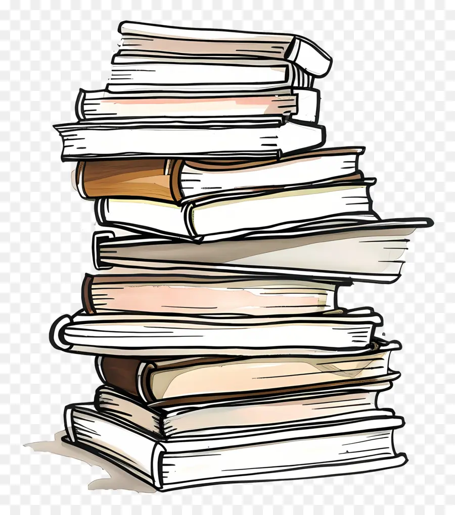 Pile De Cahiers，Livres PNG