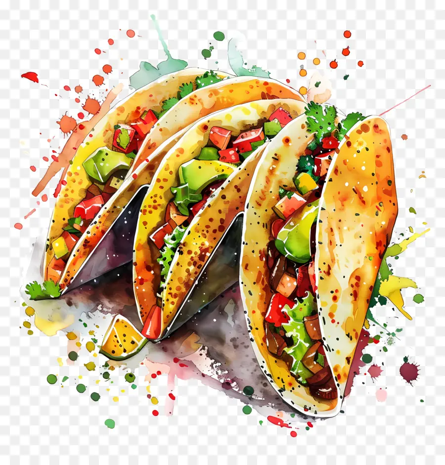 Tacos，La Cuisine Mexicaine PNG