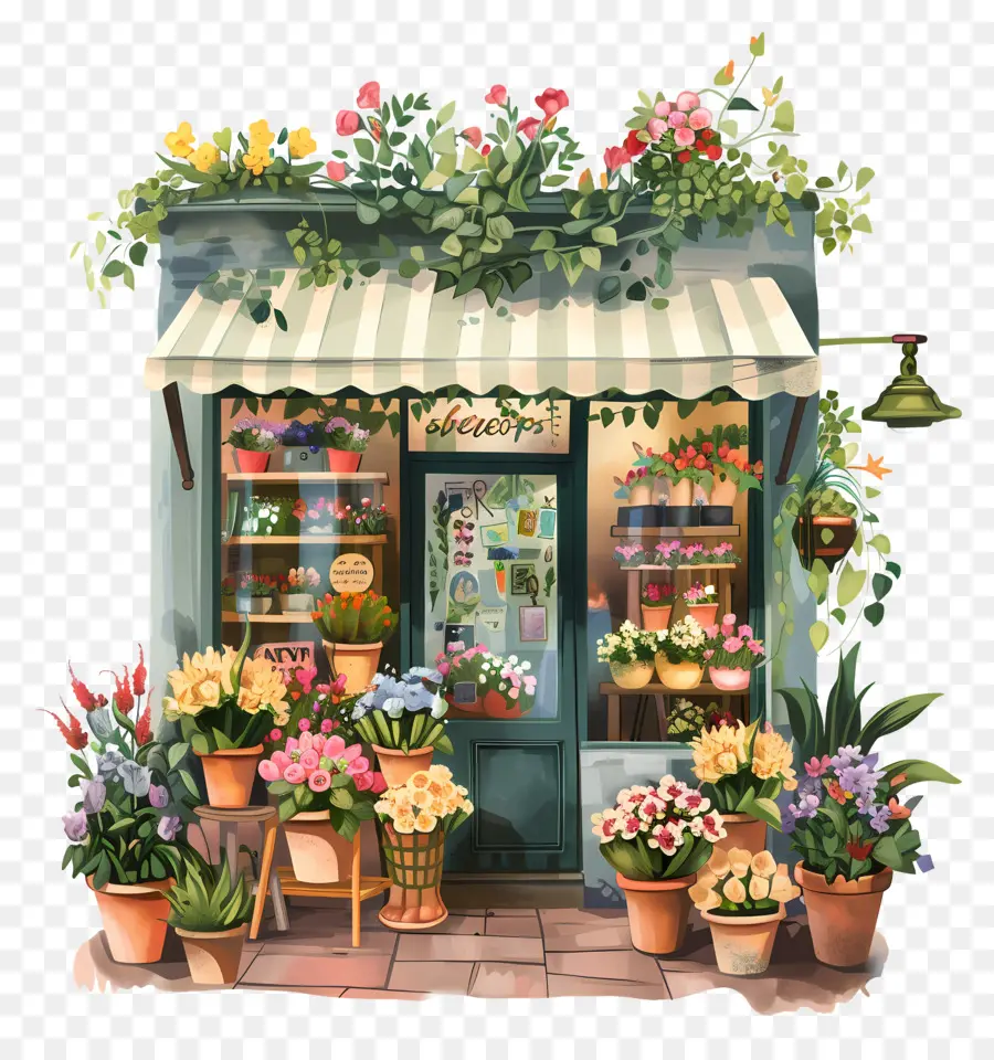 Boutique De Fleurs，Les Plantes En Pot PNG