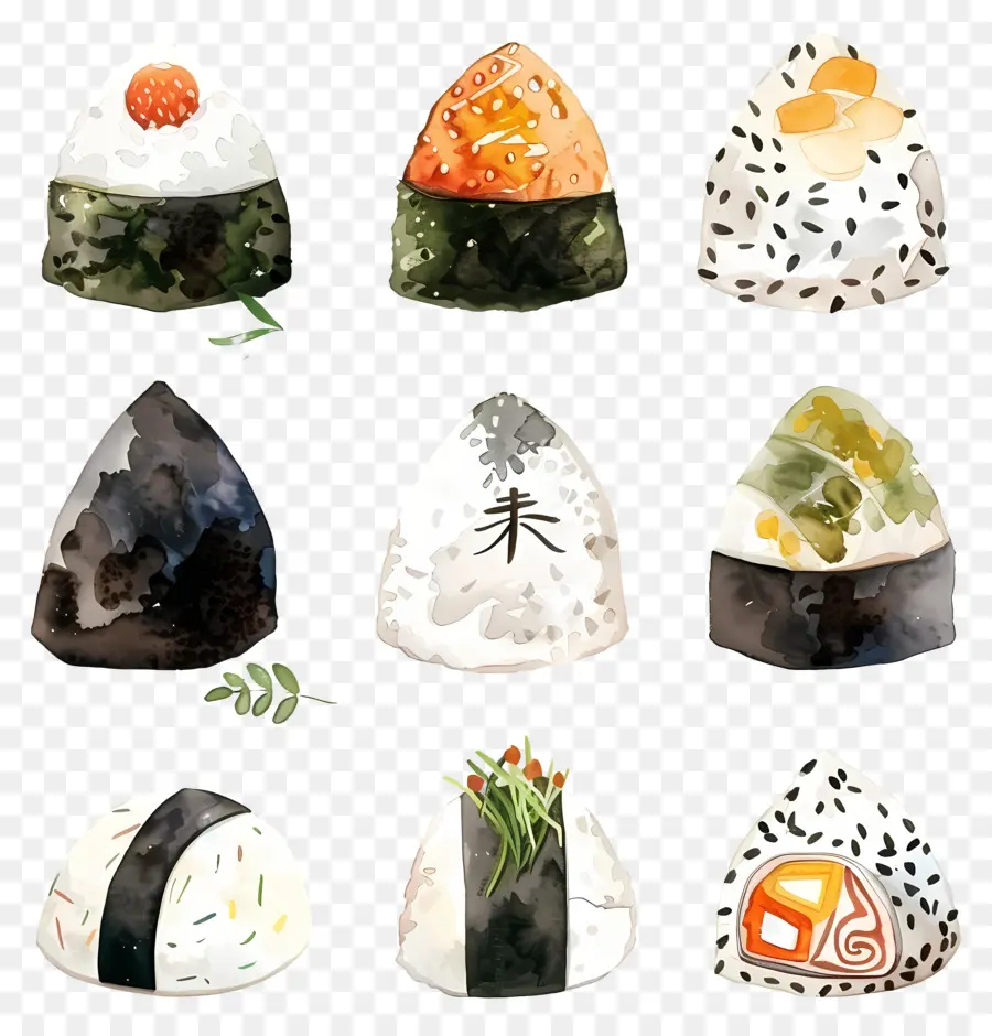 Onigiri，Sushi PNG