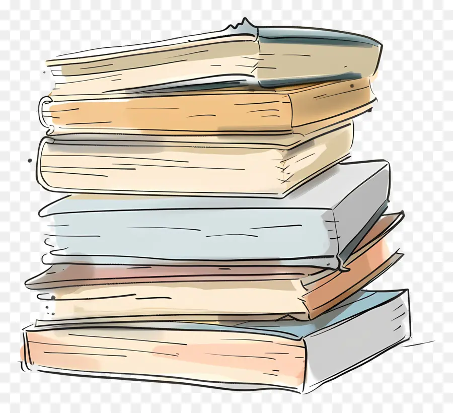 Pile De Cahiers，Livres PNG