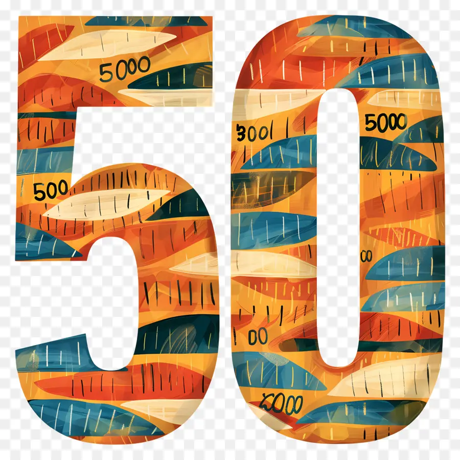 Numéro 50，Nombre PNG