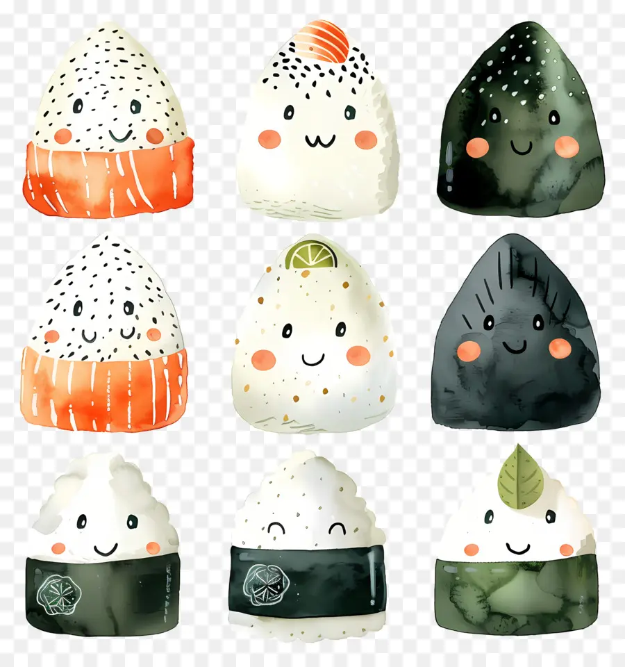 Onigiri，Personnages De Dessins Animés PNG