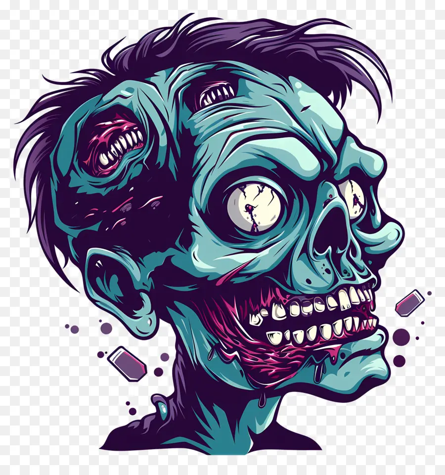 Tête De Zombie，Zombie PNG