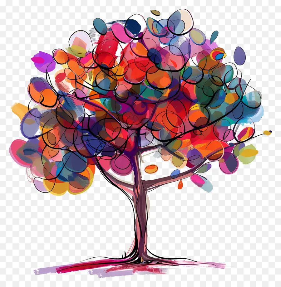 Arbre，L'art Numérique PNG