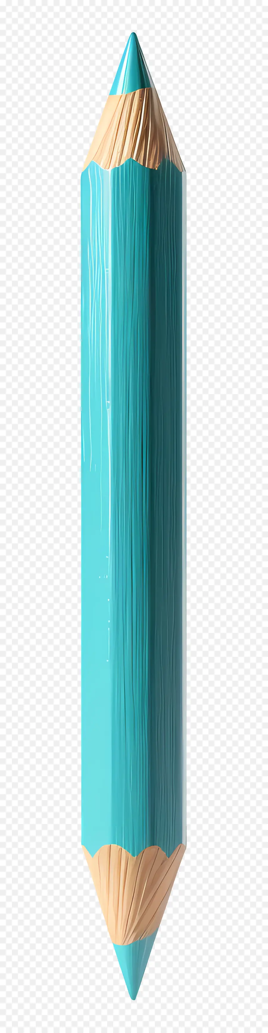 Crayon 3d，Bleu PNG