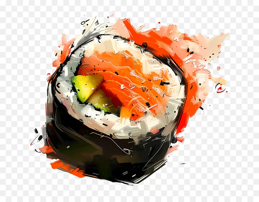 Sushi，Peinture à L'aquarelle PNG