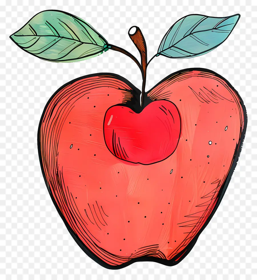 Dessin Animé Apple，Pomme PNG