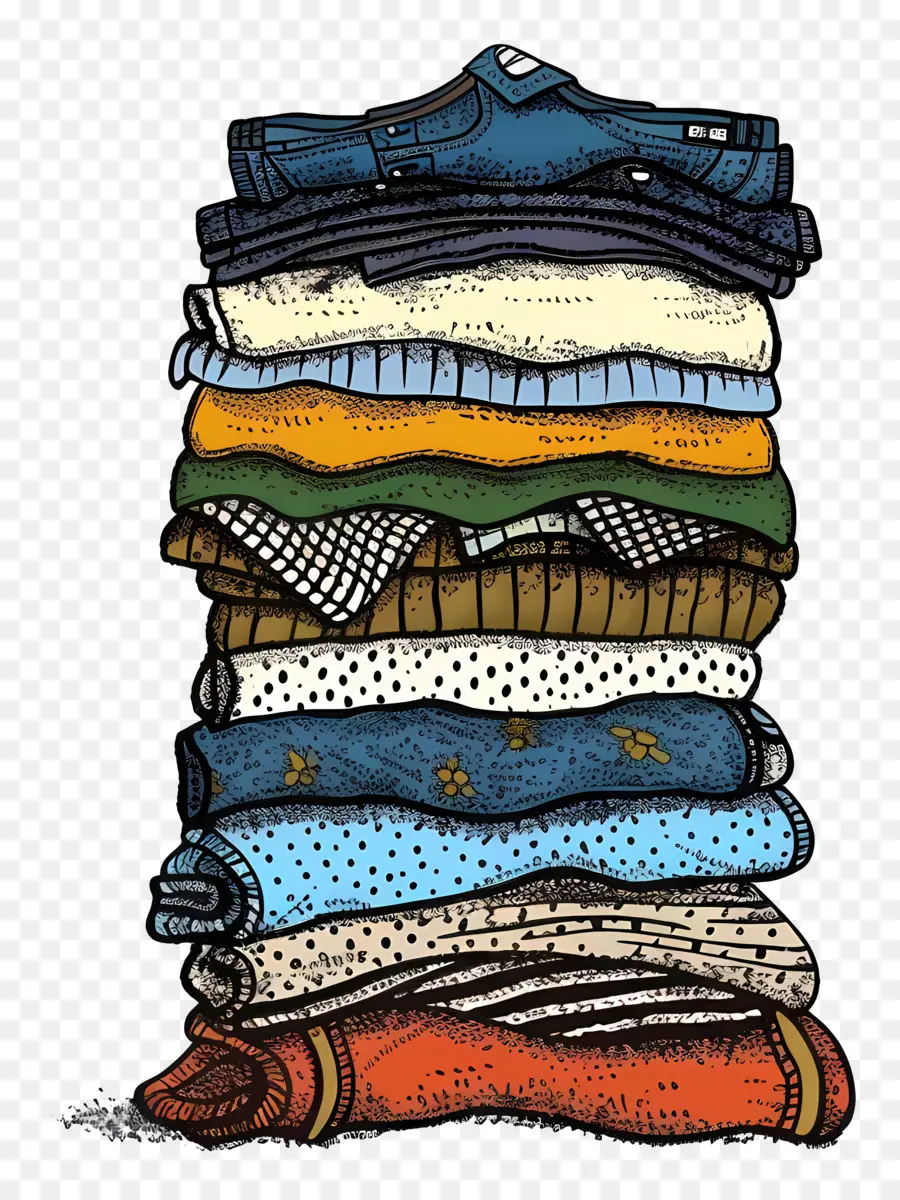 Pile De Vêtements，Vêtements PNG