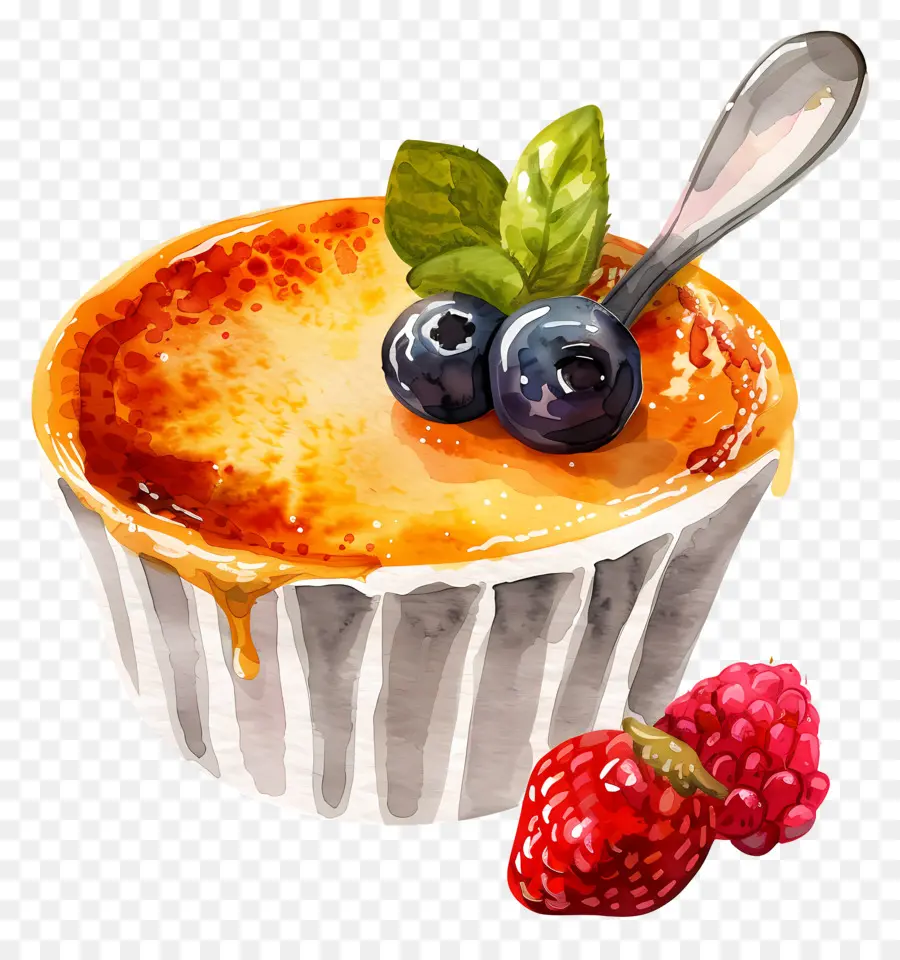 Crème Brûlée，Framboise PNG