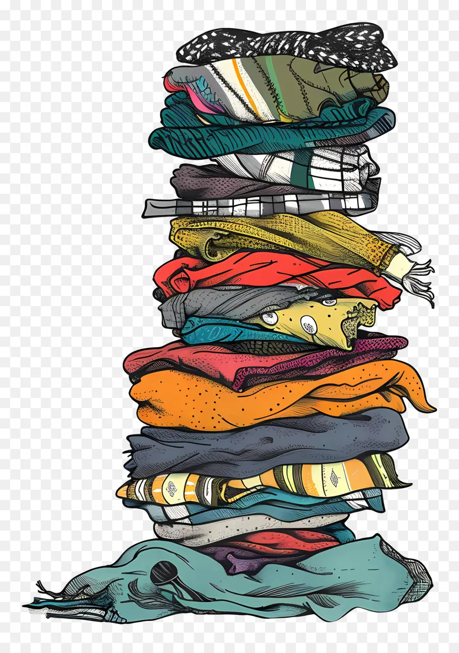 Pile De Vêtements，Vêtements PNG