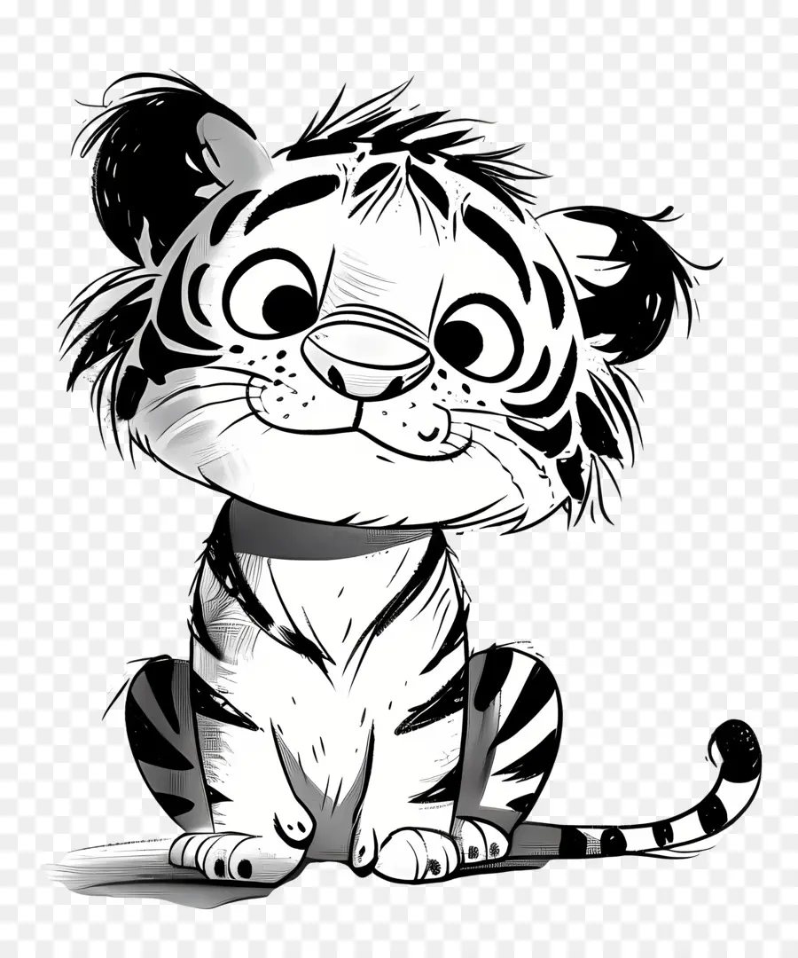 Dessin Animé Tigre，Tigre Blanc PNG