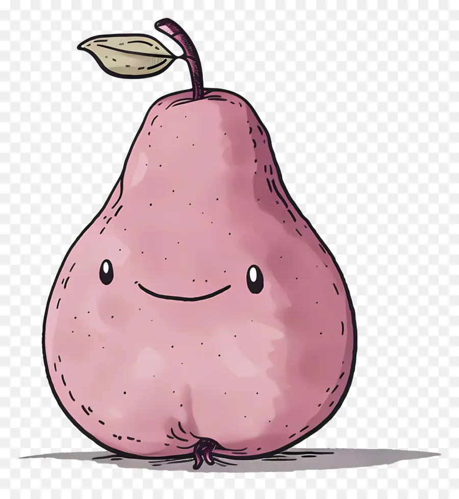 Dessin Animé De Poire，Poire Souriante PNG