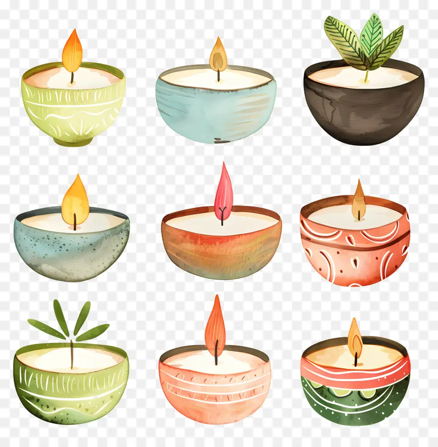 Diya，Bougies PNG