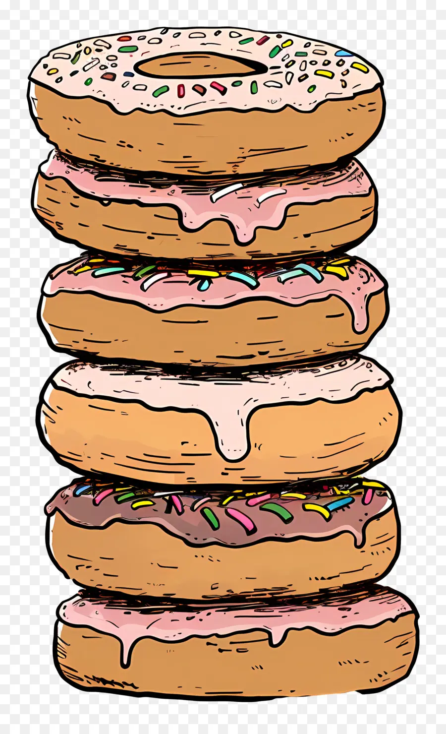 Pile De Beignets，Beignets PNG