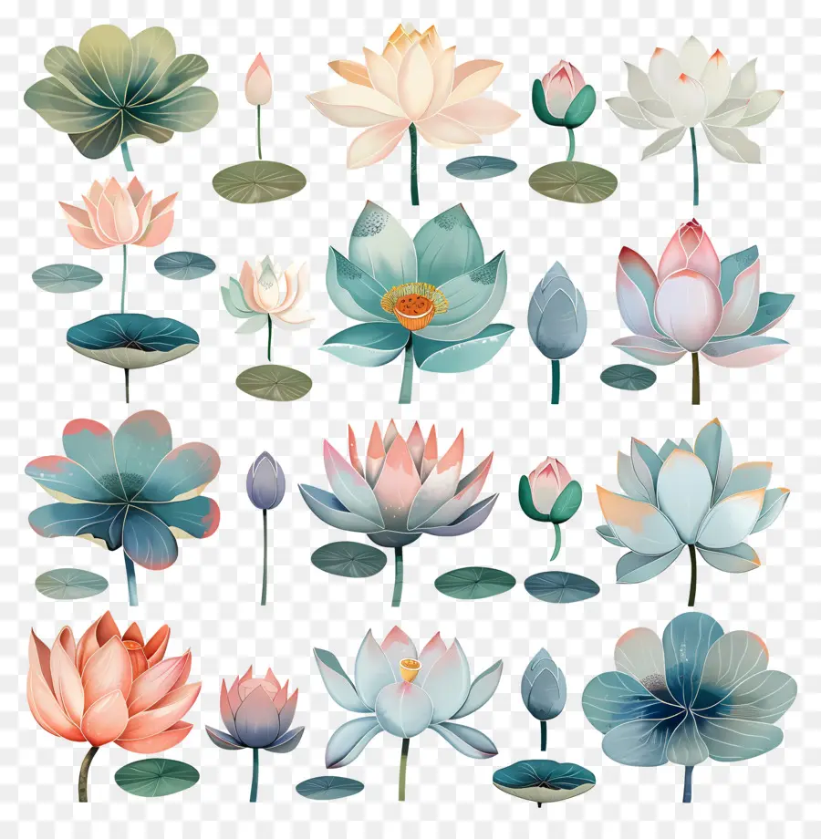 Lotus，Fleurs De Lotus PNG