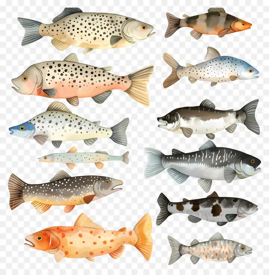 Les Poissons，Poissons D'eau Douce PNG