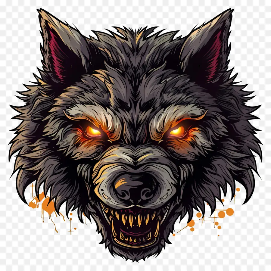 Tête De Loup Garou，Loup PNG