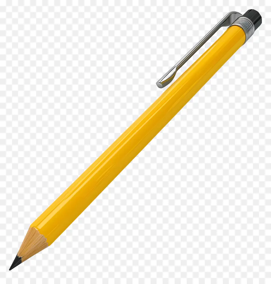 Crayon 3d，Jaune Crayon PNG