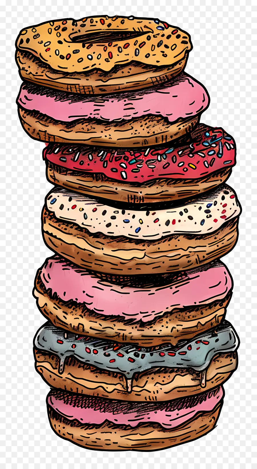 Pile De Beignets，Beignets PNG