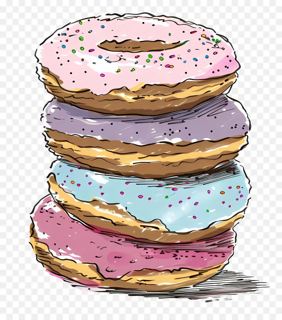 Pile De Beignets，Beignets PNG